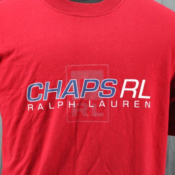 Vintage Graphic T-shirt - Chaps Ralph Lauren Word Graphic - Men's Medium - Picture 2 of 8